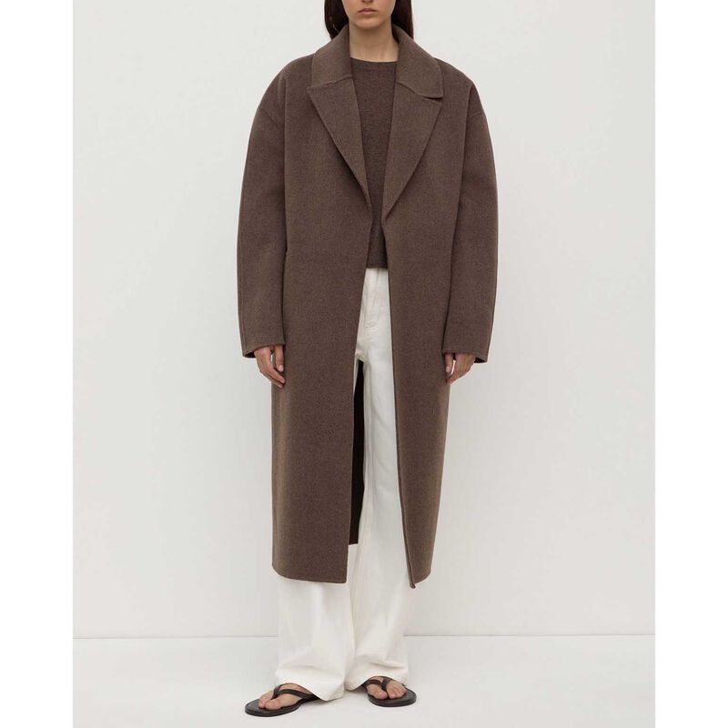 Assembly Label Ivy Wool Coat Cocoa Marle image number 3